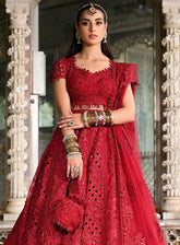 Singhar By Qalamkar Wedding Formals Embroidered Raw Silk 3 Piece Unstitched Suit QLM24SW RF-01 MUSKAAN